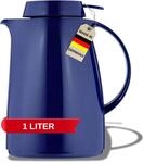 Helios Servitherm Thermoskanne Dunkelblau 1,0L &ndash; 6h Hei&szlig; - H&auml;lt Getr&auml;nke hei&szlig; &