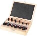 STIER Fr&auml;ser Set 12-tlg, 8 mm Schaft, Fr&auml;ser f&uuml;r Oberfr&auml;se, umfangreiches