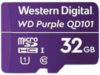 Western Digital WD Purple SC QD101 32GB Smart Video Surveillance microSDHC Card,