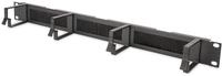 DIGITUS Kabel-Rangierpanel mit Durchf&uuml;hrung - 1HE - 4 F&uuml;hrungsb&uuml;gel 44 x 60 mm -