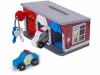 Melissa & Doug Wooden Keys & Cars Rescue Garage , Wooden Toys for 3 Year Old Boy