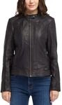 MUSTANG Damen Lederjacke Blanca Black L