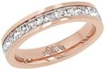 s.Oliver Ring Edelstahl Damen Ringe, mit Kristall, Ros&eacute;farben, Kommt in Schmuck