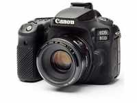 easyCover - Silikon Kameratasche - Schutz für Ihre Kamera - Canon 90D - Schwarz