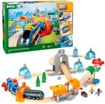 BRIO World 33972 Smart Tech Sound Action Tunnel Reisezug Set - Elektrischer Zug...