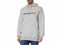 Carhartt, Herren, Weites, mittelschweres Sweatshirt mit Logo-Grafik, Grau meliert, S