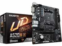 Gigabyte A520M H mATX Motherboard for AMD AM4 CPUs,Black