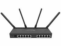 MikroTik WLAN-Router RB4011iGS+5HacQ2HnD-IN (RB4011iGS+5HacQ2HnD-IN), Schwarz