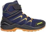LOWA Maddox Warm GTX Mid 23-35 Blau - Gore-Tex Wasserdichter gef&uuml;tterter Kinder