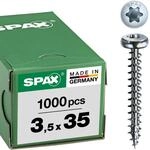 SPAX Halbrundkopf 3.5x 35 Vollgewinde Torx 15 Wirox-Silber mit Bewertung