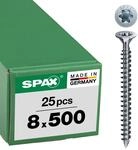 SPAX Holzbauschraube, 8, 0 x 500 mm, 25 St&uuml;ck, T-Star plus, Senkkopf mit