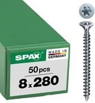 SPAX Holzbauschraube, 8, 0 x 280 mm, 50 St&uuml;ck, T-Star plus, Senkkopf mit