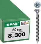 SPAX Holzbauschraube, 8, 0 x 300 mm, 50 St&uuml;ck, T-Star plus, Senkkopf mit