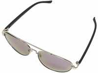 Urban Classics Unisex Sunglasses Mumbo Mirror UC Sonnenbrille, Silver/Purple, one