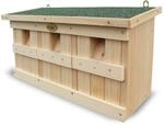 HABAU Nistkasten und Spatzenhaus mit 3 Brutkammern, 45,5 x 17 x 23 cm | aus