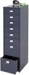 Mendler Rollcontainer Boston T851 110x28x41cm - dunkelgrau
