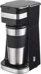 Bestron Kaffeemaschine mit Isolierbecher, Camping Kaffeemaschine f&uuml;r gemahlenen