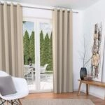 Beautissu Amelie 2er Set Gardinen - Blackout Vorh&auml;nge Blickdicht mit &Ouml;sen -...