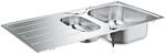 GROHE K200 | Edelstahlsp&uuml;le mit Abtropffl&auml;che | edelstahl | 31564SD1