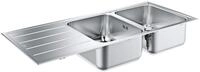 GROHE K500 | Edelstahlsp&uuml;le mit Abtropffl&auml;che | edelstahl | 31588SD1