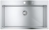 GROHE K800 - K&uuml;chensp&uuml;le (1 Becken, mit Aufsatz- oder Unterputzmontage, Ausschnitt: