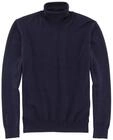OLYMP Herren Rollkragenpullover Casual.Strick,Single Jersey,Regular fit,Marine 18,XL