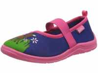 Playshoes Reh, Unisex-Kinder Niedrige Hausschuhe, Pink (marine/pink 372), 28/29 EU