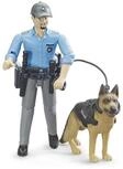 bruder 62150 - Bworld Polizist mit Ausr&uuml;stung & Hund - 1:16 Spielzeug-Figur Tier