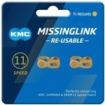KMC Unisex &ndash; Erwachsene 11R Ti-N Kettenverschlussglied f&uuml;r 11-fach Ketten, gold,