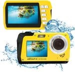 Aquapix W3048 'Edge' Unterwasserkamera mit Zwei Displays, wasserfest bis 3 m, bis zu