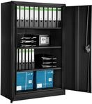 tectake&reg; Aktenschrank abschlie&szlig;bar, Schrank B&uuml;ro, Metallschrank zur