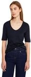 Damen Basic T-Shirt mit blickdichter Front