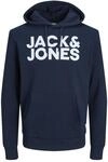 JACK & JONES Herren Jjecorp Logo Sweat Hood Noos Kapuzenpullover, - Navy Blazer, XXL