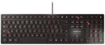 CHERRY KC 6000 SLIM, Ultraflache Design-Tastatur, Schweizer Layout (QWERTZ),