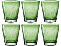 Leonardo Burano Trink-Gläser 6er Set, handgefertigte Wasser-Gläser,