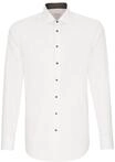 Seidensticker Herren Mens Slim Patch Longsleeve Cotton Businesshemd, Wei&szlig;(693690),