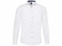 Pure h. Tico Herren 4027-430 Pure-City Black Langarm Klassisches Hemd, Uni weiß, M