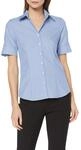 Seidensticker Damen Bluse - City Bluse - Hemdbluse - Regular Fit - Kurzarm - Uni -