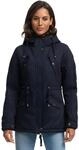 MARIKOO Damen Winter Jacke Parka Winterjacke Teddyfell gef&uuml;ttert B376