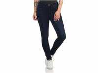 ONLY Damen High-Waist Jeans ONLRoyal Life schmales Bein 15195345 Dark Blue Denim