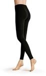 Hudson Damen Leggings Seamless blickdicht matt 90 DEN Black 0005 M-L
