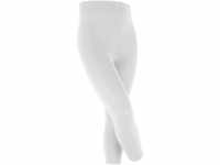FALKE Unisex Kinder Leggings Cotton Touch K LE Blickdicht einfarbig 1 Stück, Weiß