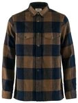 Fjallraven Herren Canada M Long Sleeved T-Shirt, Chestnut-Dark Navy, M, 90631