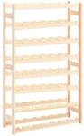 vidaXL Kiefernholz Weinregal f&uuml;r 56 Flaschen Flaschenregal Flaschenhalter