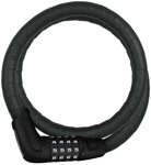 ABUS 86173 Steel-O-Flex, Schwarz, 85 cm