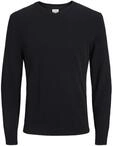 JACK & JONES Herren Jjebasic Knit V-neck Noos Pullover, Schwarz, XS EU