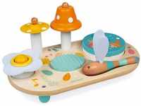 Janod - Pure Musiktisch mit 5 Funktionen - Kinder Spieltisch aus Holz - Musikalisches