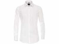 Venti Businesshemd Uni Body Fit Weiß 43