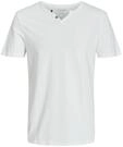 JACK & JONES Herren Jjesplit Neck Tee Noos T Shirt, Cloud Dancer, L EU
