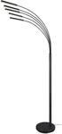 Reality Leuchten LED Stehleuchte Reed R41031532, Metall Schwarz matt, inkl. 5x 3.5